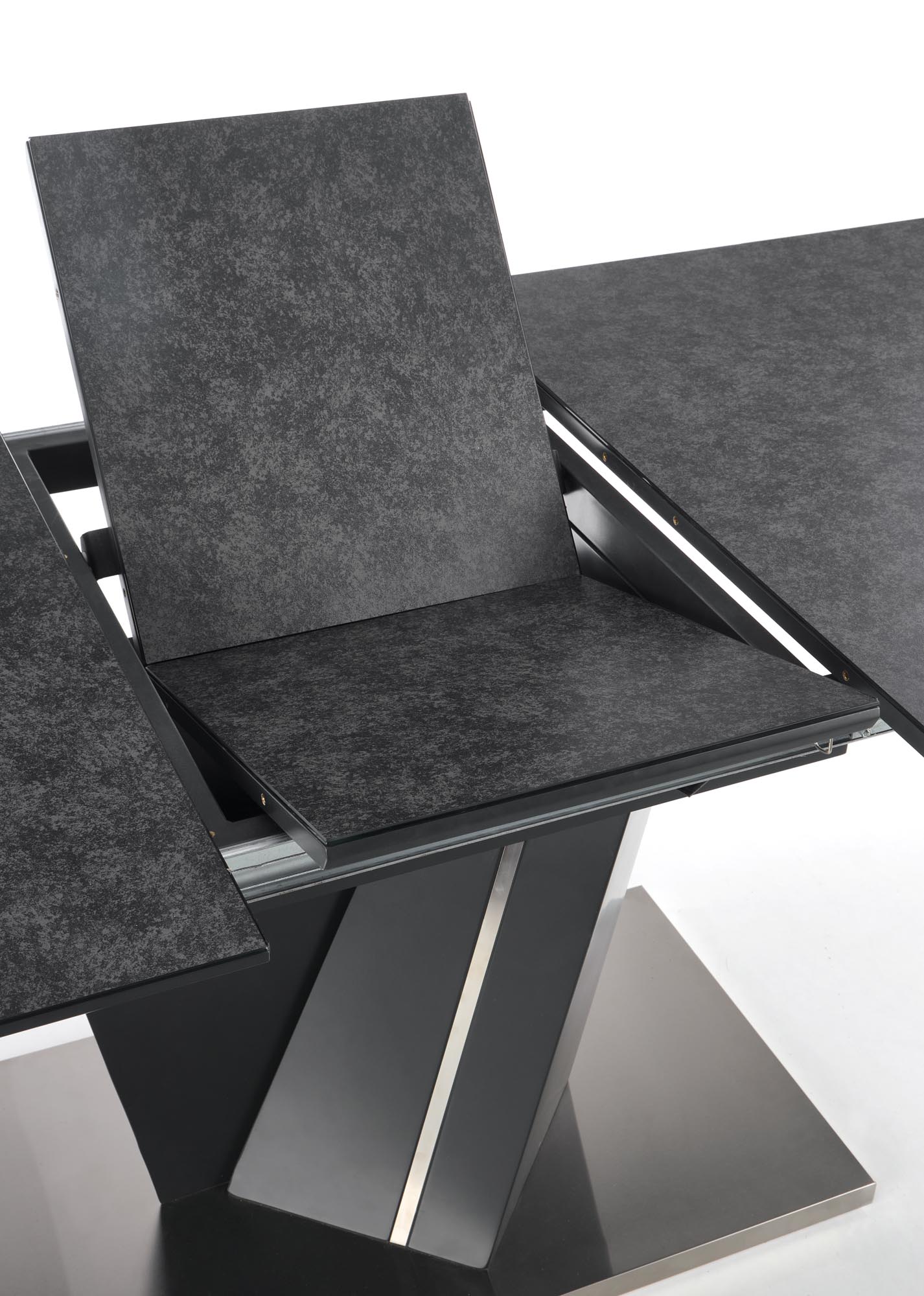 Kitchen Table West Olney | size: Length: 90cm, Width: 200cm, Height: 77cm | color: Gray | image: 7 | variant: 1007191