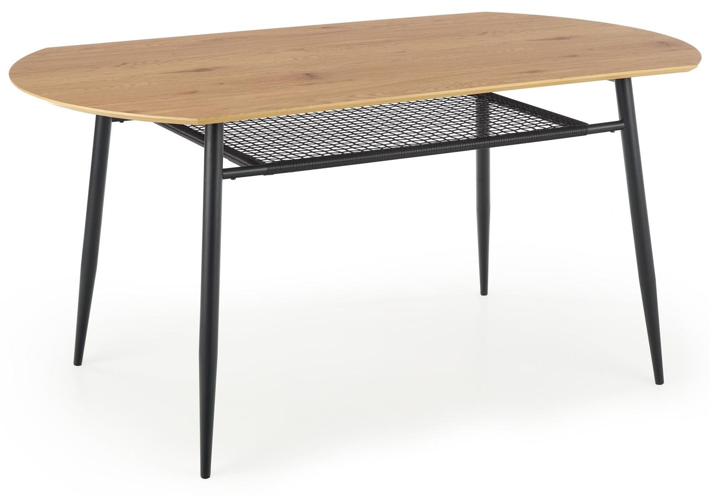 Kitchen Table West Scarborough | size: Length: 90cm, Width: 160cm, Height: 77cm | color: Black/Oak | image: 1 | variant: 1007115