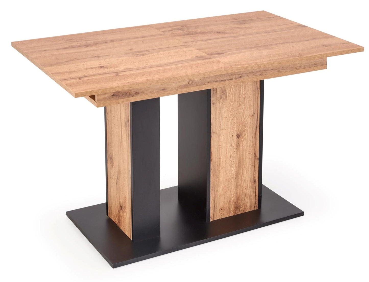 Kitchen Table West Sutton | size: Length: 85cm, Width: 175cm, Height: 77cm | color: Black/Oak | image: 1 | variant: 1007264