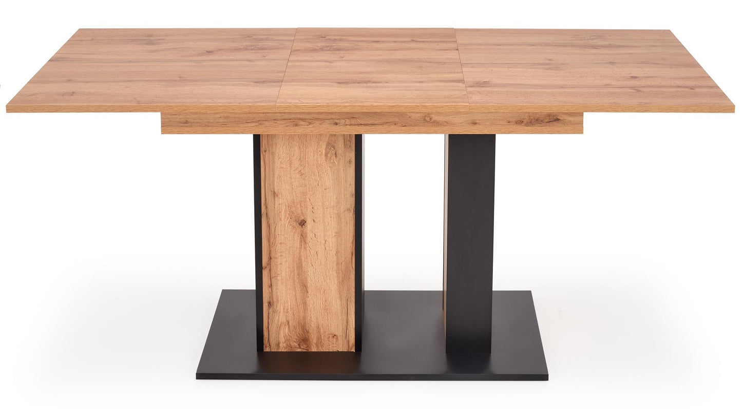 Kitchen Table West Sutton | size: Length: 85cm, Width: 175cm, Height: 77cm | color: Black/Oak | image: 3 | variant: 1007264