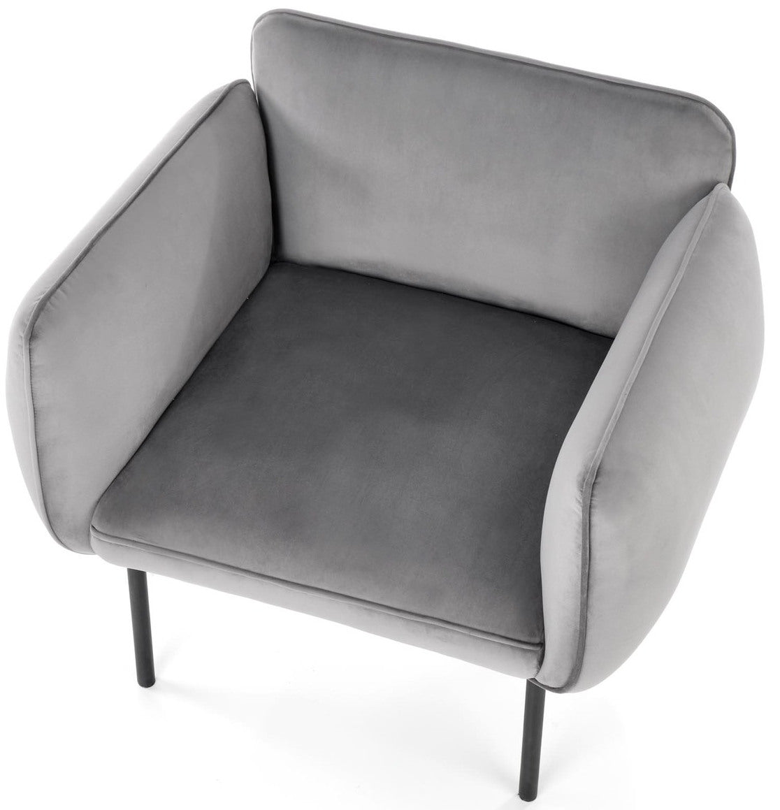 Lounge Chair Avignon | size: Width: 91cm, Height: 78cm, Depth: 72cm | color: Gray | image: 5 | variant: 1002698