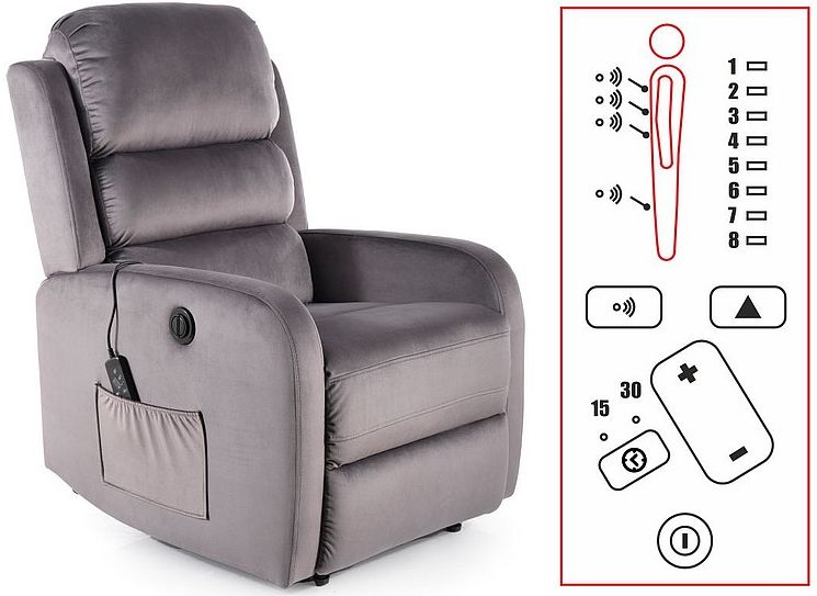 Lounge Chair Blackpool | size: Width: 64cm, Height: 102cm, Depth: 88cm | color: Gray | image: 5 | variant: 1004115