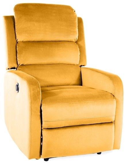 Lounge Chair Blackpool | size: Width: 64cm, Height: 102cm, Depth: 88cm | color: Yellow | image: 1 | variant: 1004116