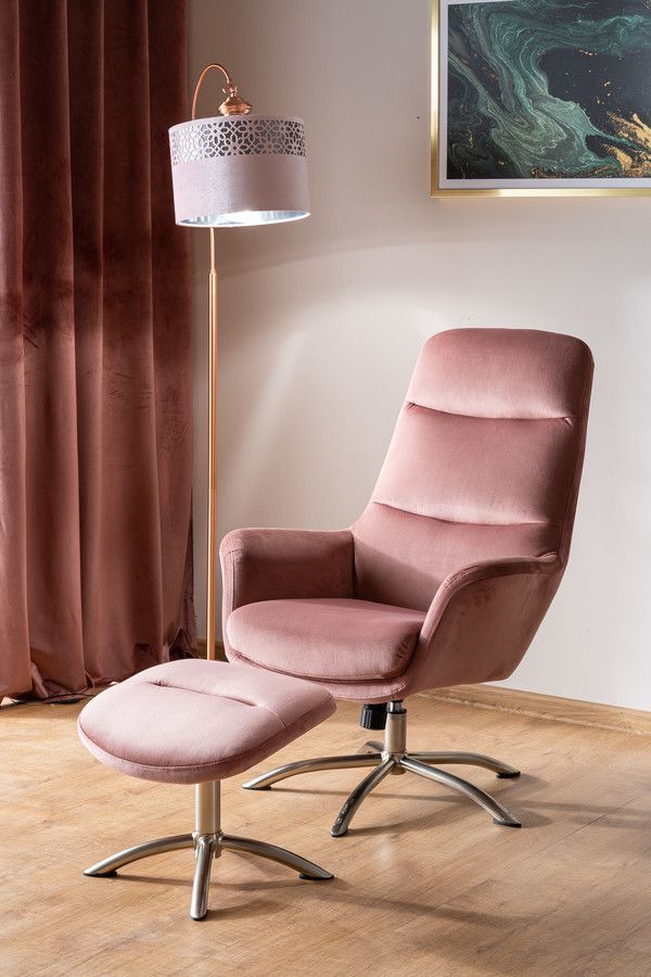 Lounge Chair Bolton | size: Width: 68cm, Height: 110cm, Depth: 73cm | color: Pink | image: 2 | variant: 1004101