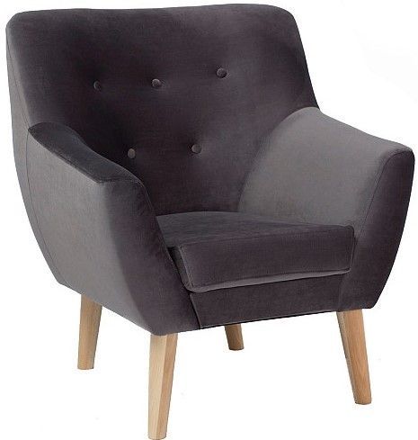 Lounge Chair Bournemouth | size: Width: 76cm, Height: 90cm, Depth: 75cm | color: Gray | image: 1 | variant: 1004105