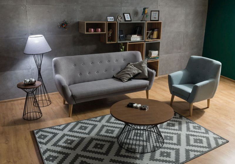 Lounge Chair Bournemouth | size: Width: 76cm, Height: 90cm, Depth: 75cm | color: Gray | image: 3 | variant: 1004105