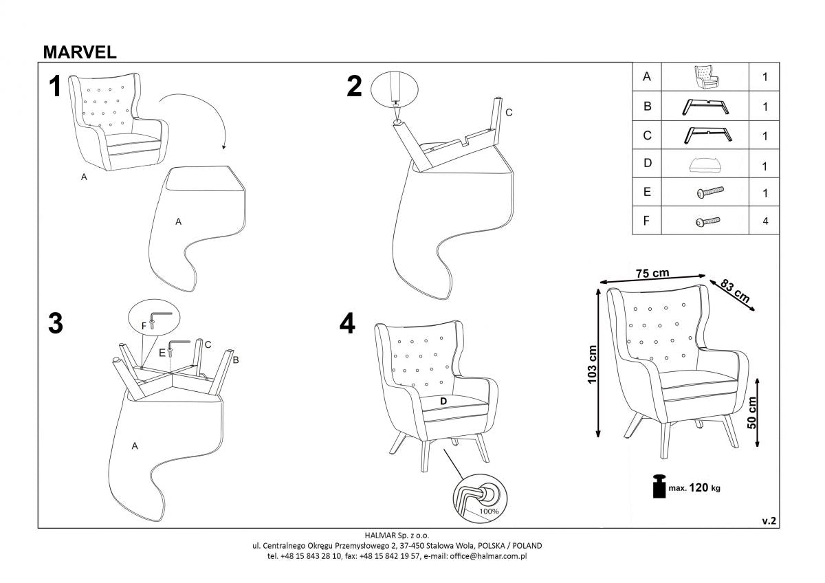 Lounge Chair Cagliari | size: Width: 75cm, Height: 103cm, Depth: 83cm | color: Red | image: 9 | variant: 1002781