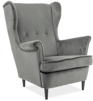 Lounge Chair Cologne | size: Width: 72cm, Height: 101cm, Depth: 56cm | color: Gray | image: 1 | variant: 1004085