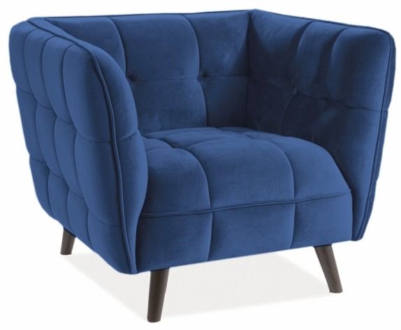 Lounge Chair Coventry | size: Width: 92cm, Height: 78cm, Depth: 85cm | color: Blue | image: 1 | variant: 1004035