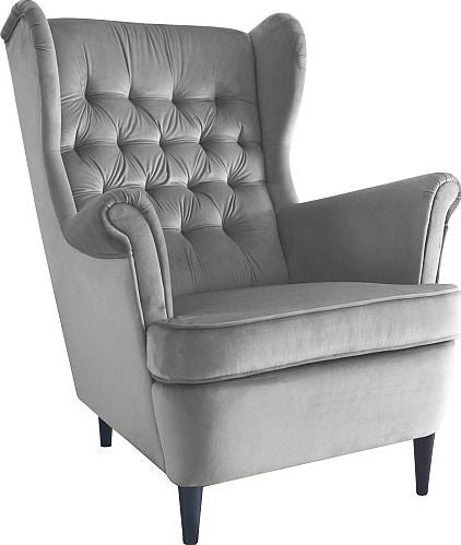 Lounge Chair Derby | size: Width: 68cm, Height: 101cm, Depth: 90cm | color: Gray | image: 1 | variant: 1004057