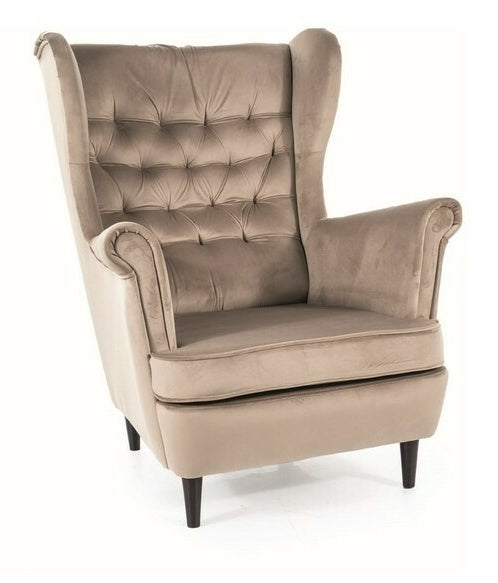 Lounge Chair Derby | size: Width: 92cm, Height: 101cm, Depth: 82cm | color: Beige | image: 0 | variant: 1004050