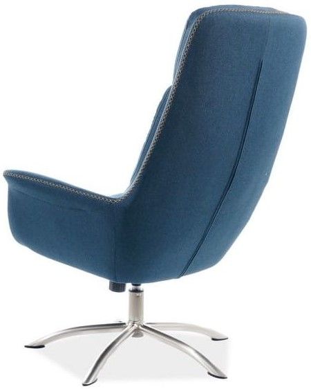Lounge Chair Ipswich | size: Width: 75cm, Height: 104cm, Depth: 80cm | color: Blue | image: 2 | variant: 1004121