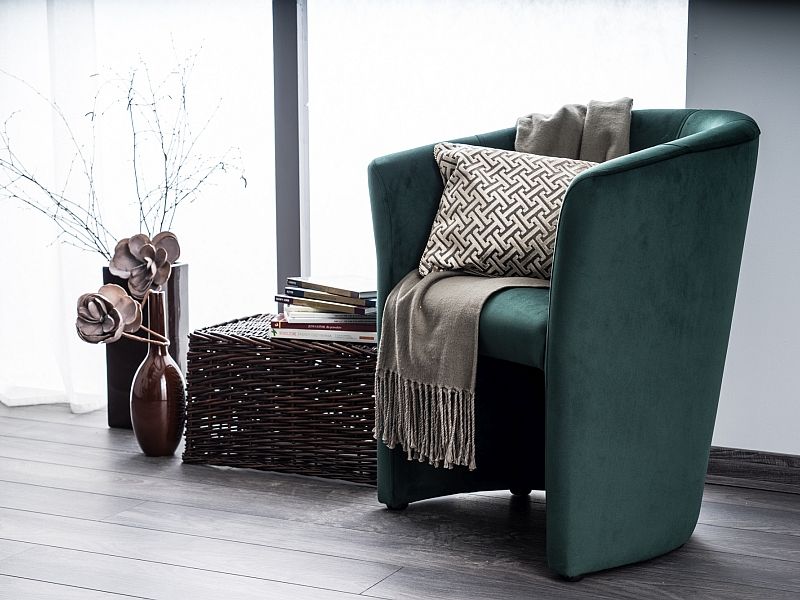 Lounge Chair Kingston upon Hull | size: Width: 60cm, Height: 76cm, Depth: 67cm | color: Green | image: 3 | variant: 1004254