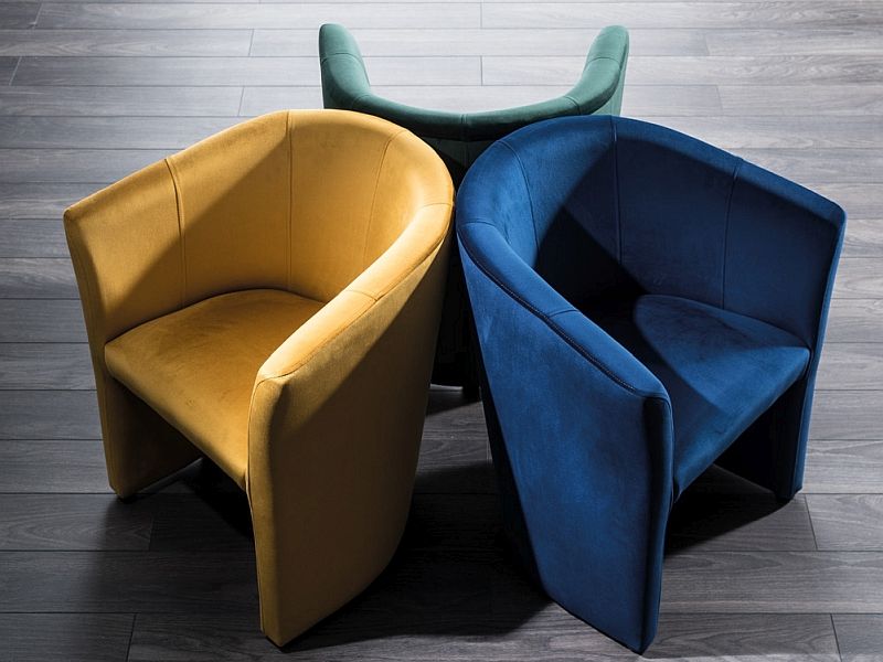 Lounge Chair Kingston upon Hull | size: Width: 60cm, Height: 76cm, Depth: 67cm | color: Yellow | image: 3 | variant: 1004253