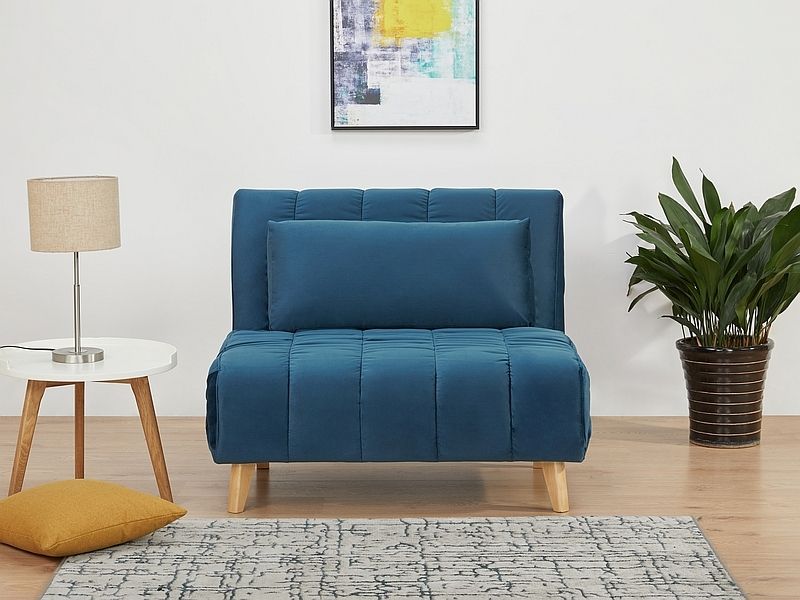 Lounge Chair Kirkcaldy | size: Width: 103cm, Height: 82cm, Depth: 94cm | color: Blue | image: 8 | variant: 1004273