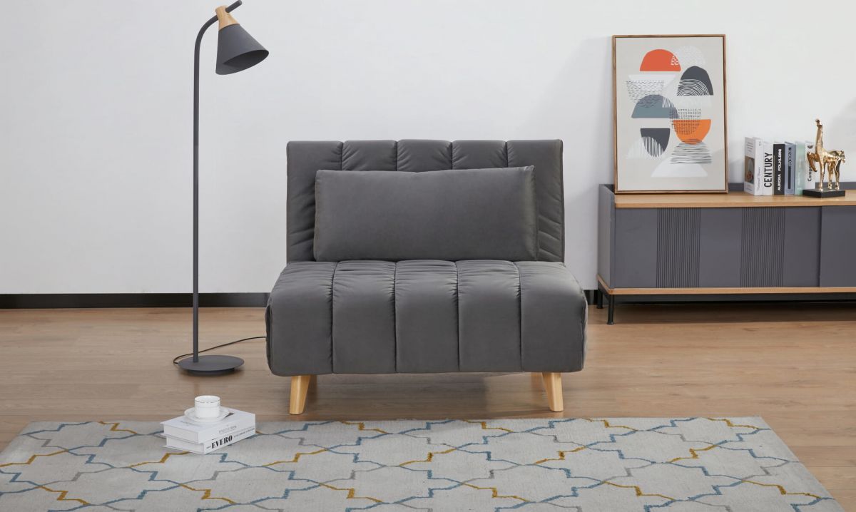 Lounge Chair Kirkcaldy | size: Width: 103cm, Height: 82cm, Depth: 94cm | color: Gray | image: 8 | variant: 1004274