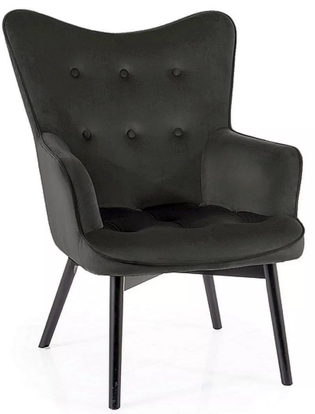 Lounge Chair Nottingham | size: Width: 72cm, Height: 99cm, Depth: 75cm | color: Black | image: 0 | variant: 1004025