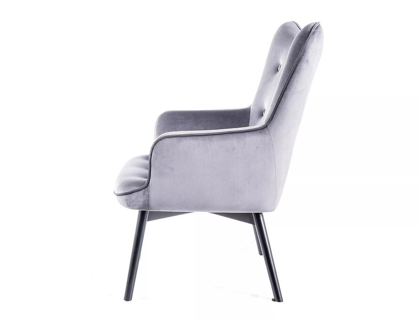 Lounge Chair Nottingham | size: Width: 72cm, Height: 99cm, Depth: 75cm | color: Gray | image: 1 | variant: 1004028
