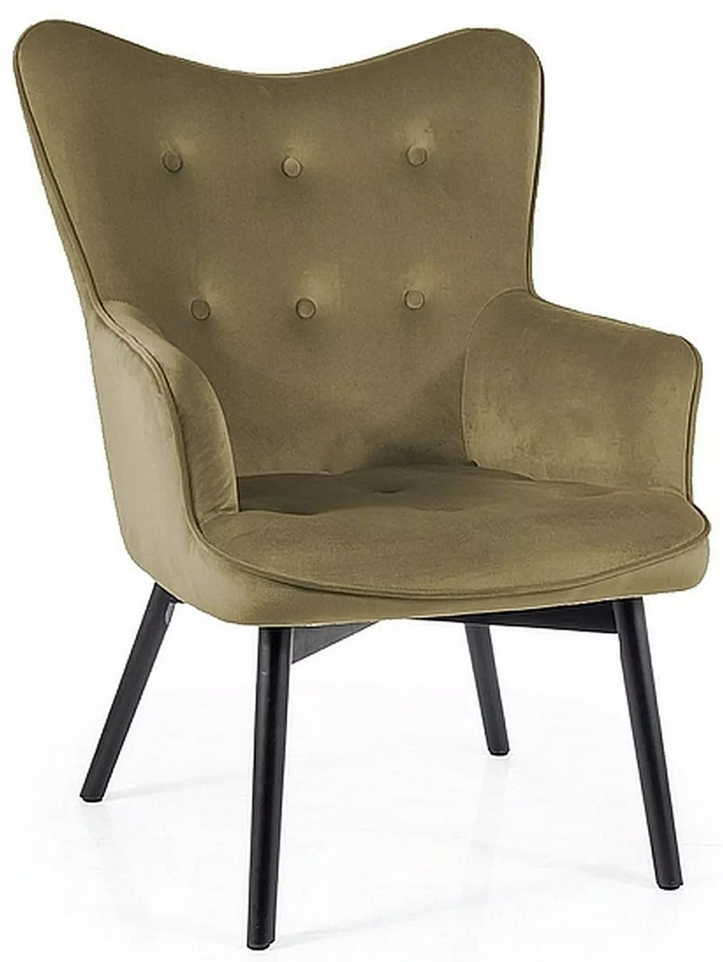 Lounge Chair Nottingham | size: Width: 72cm, Height: 99cm, Depth: 75cm | color: Olive | image: 0 | variant: 1004027