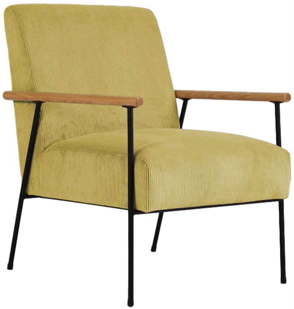 Lounge Chair Penrith | size: Width: 63cm, Height: 85.5cm, Depth: 75.5cm | color: Yellow | image: 1 | variant: 1001015