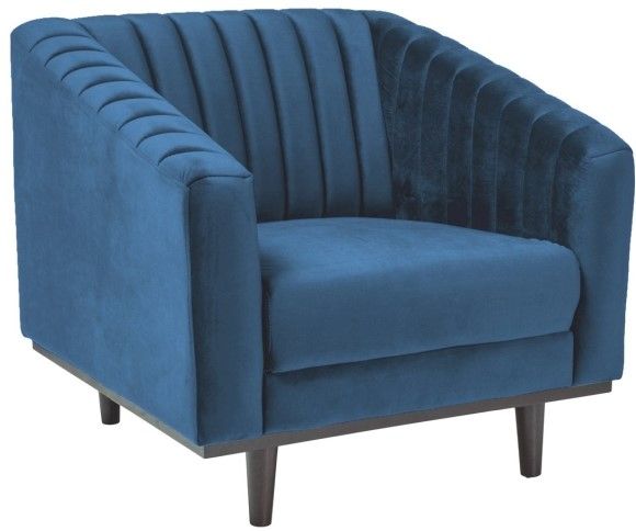 Lounge Chair Port Louis | size: Width: 83cm, Height: 78cm, Depth: 60cm | color: Blue | image: 1 | variant: 1004010