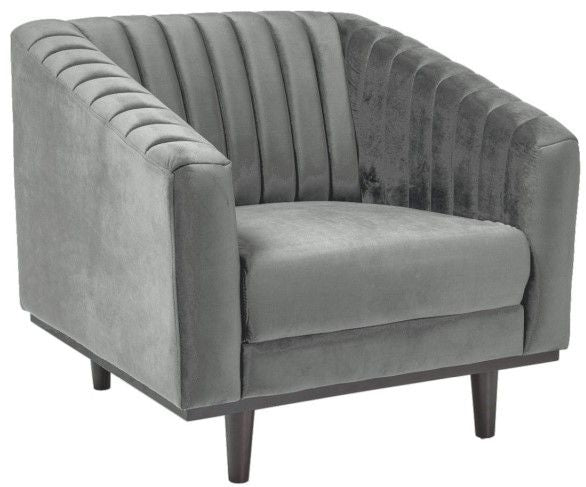 Lounge Chair Port Louis | size: Width: 83cm, Height: 78cm, Depth: 60cm | color: Gray | image: 1 | variant: 1004013