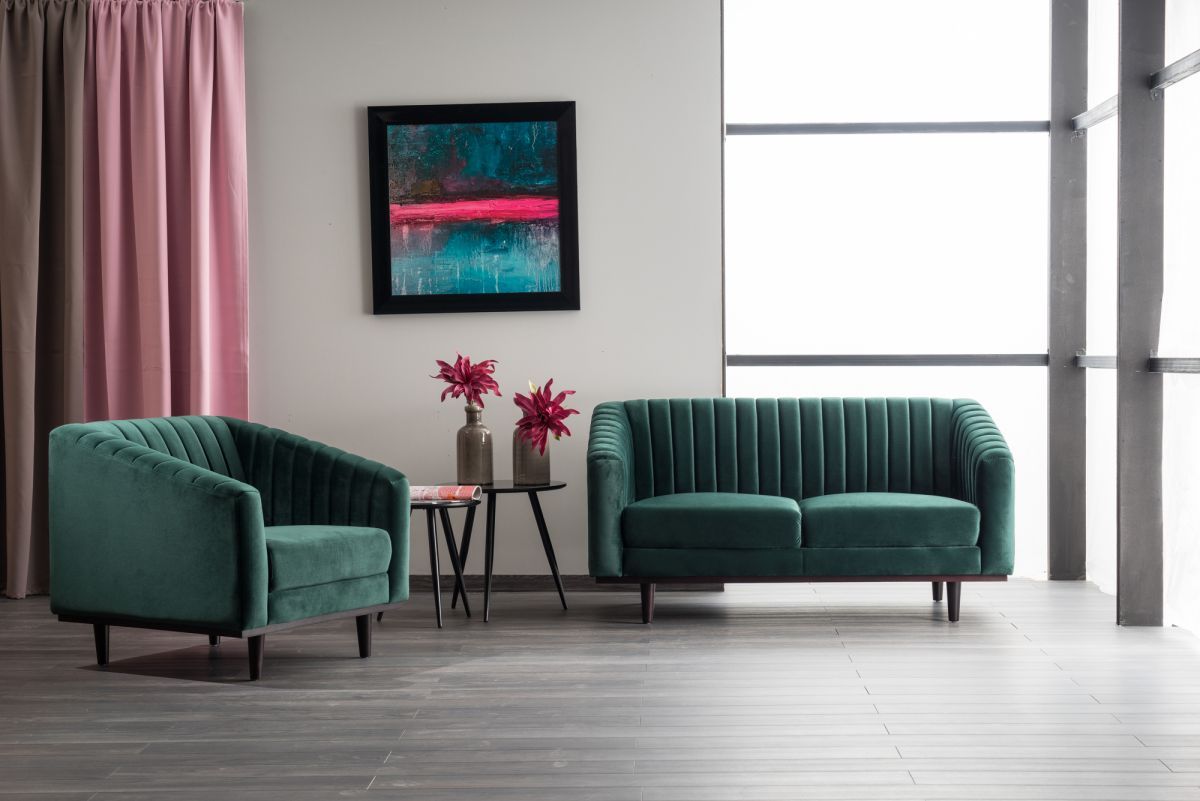 Lounge Chair Port Louis | size: Width: 83cm, Height: 78cm, Depth: 60cm | color: Green | image: 3 | variant: 1004011