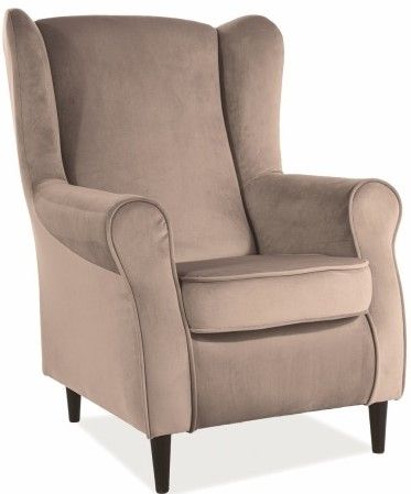 Lounge Chair Sheffield | size: Width: 75cm, Height: 101cm, Depth: 53cm | color: Brown | image: 1 | variant: 1004016