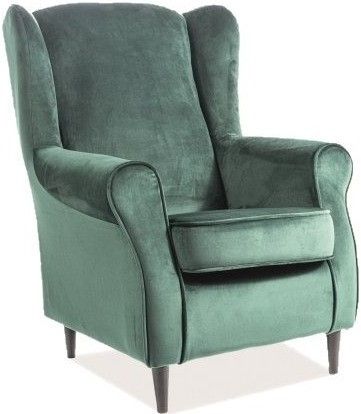 Lounge Chair Sheffield | size: Width: 75cm, Height: 101cm, Depth: 53cm | color: Green | image: 1 | variant: 1004017