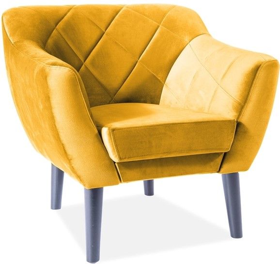 Lounge Chair Southampton | size: Width: 78cm, Height: 76cm, Depth: 75cm | color: Yellow | image: 1 | variant: 1004062