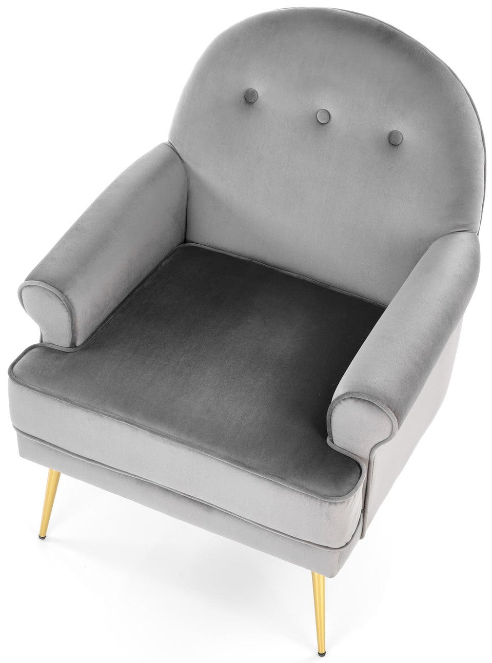 Lounge Chair Taranto | size: Width: 74cm, Height: 88cm, Depth: 74cm | color: Gray | image: 4 | variant: 1002825