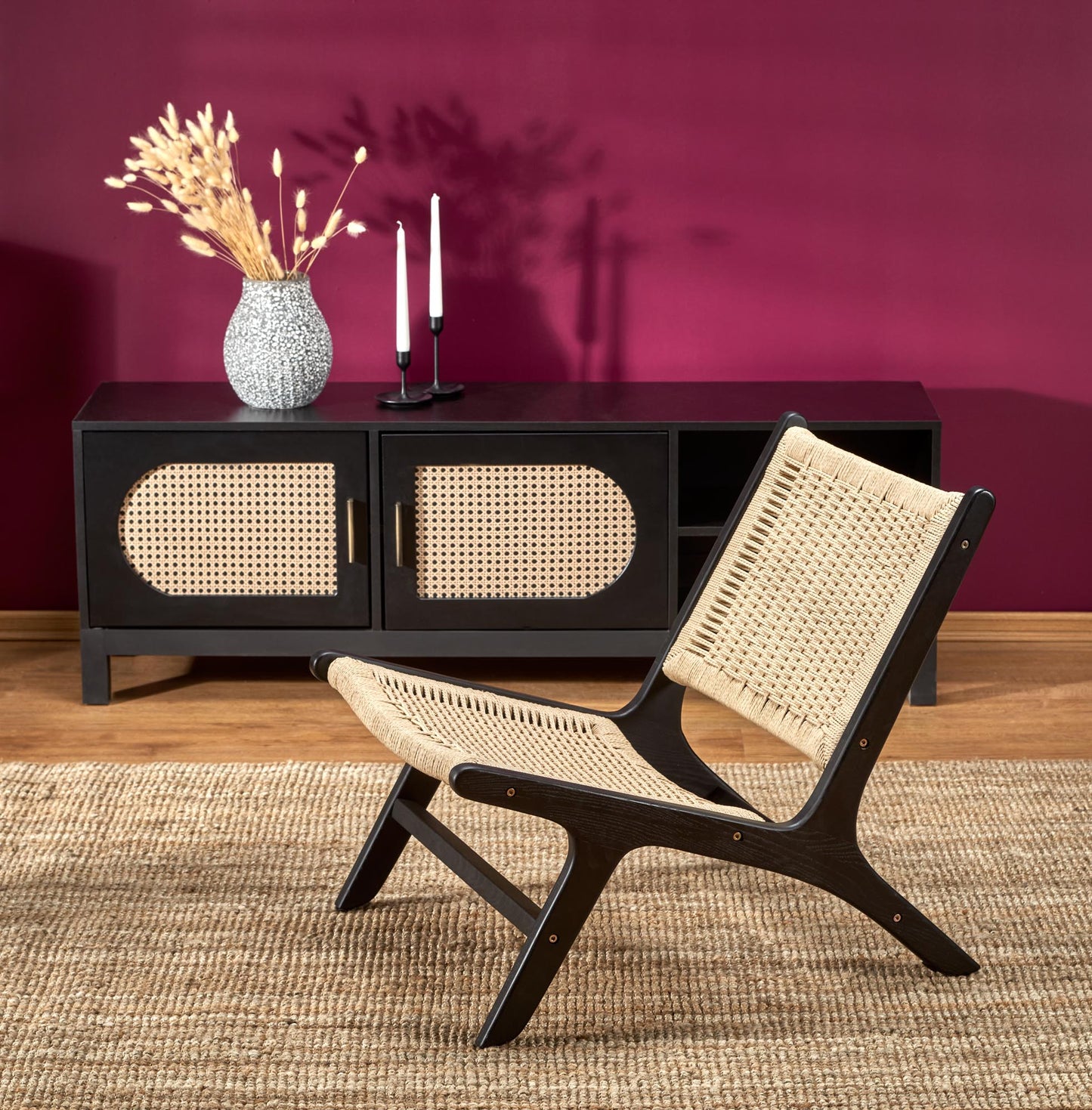 Lounge Chair West Llandovery | size: Width: 65cm, Height: 74cm, Depth: 84cm | color: Beige/Black | image: 2 | variant: 1007356