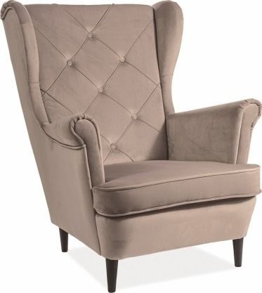 Lounge Chair Westminster | size: Width: 75cm, Height: 101cm, Depth: 85cm | color: Beige | image: 1 | variant: 1004078