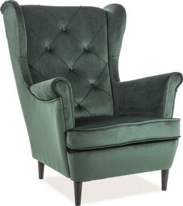 Lounge Chair Westminster | size: Width: 75cm, Height: 101cm, Depth: 85cm | color: Green | image: 1 | variant: 1004079
