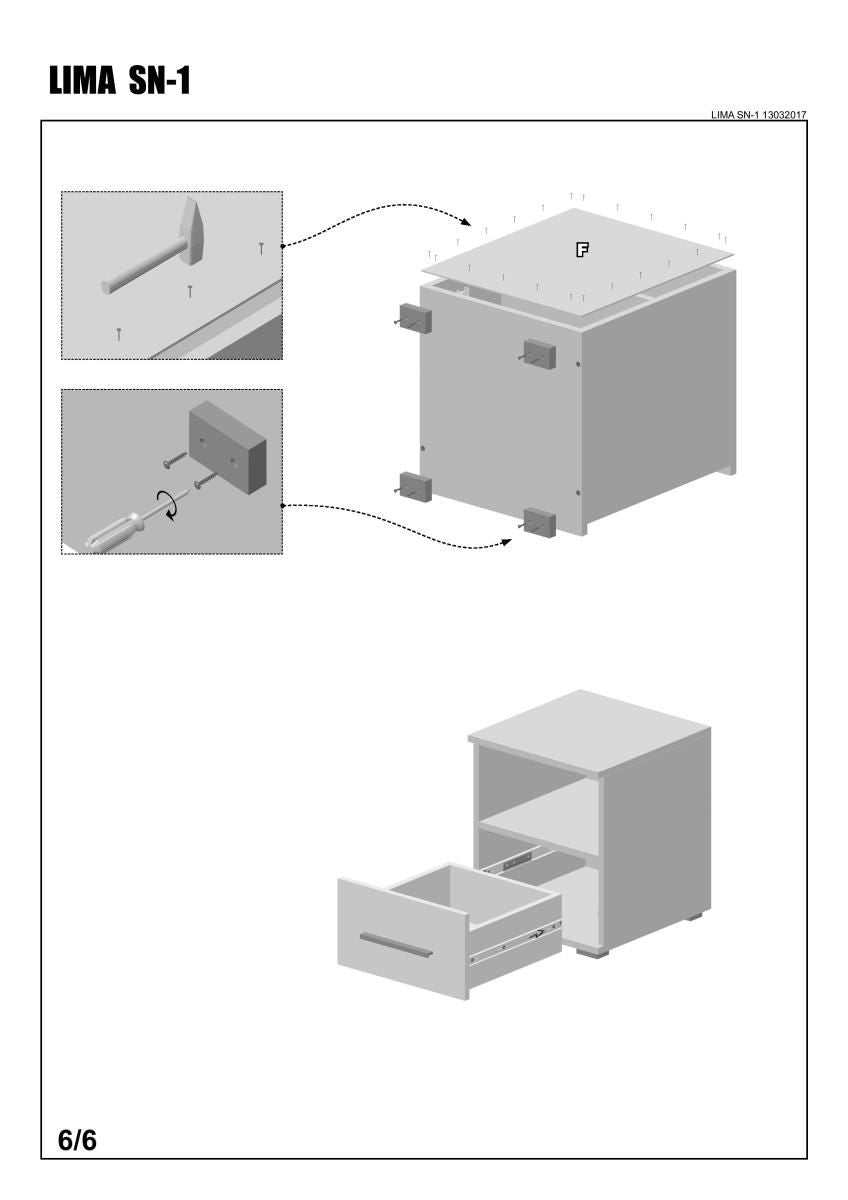 Nightstand Copenhagen | size: Width: 39cm, Height: 44cm, Depth: 40cm | color: White/Oak | image: 5 | variant: 1001959
