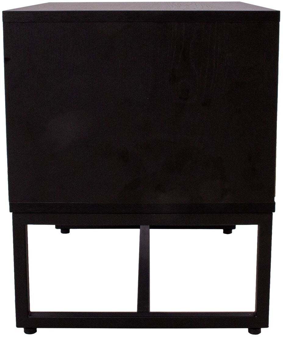 Nightstand East Falmouth | size: Length: 50cm, Width: 40cm, Height: 50cm | color: Black/Oak | image: 5 | variant: 1005692