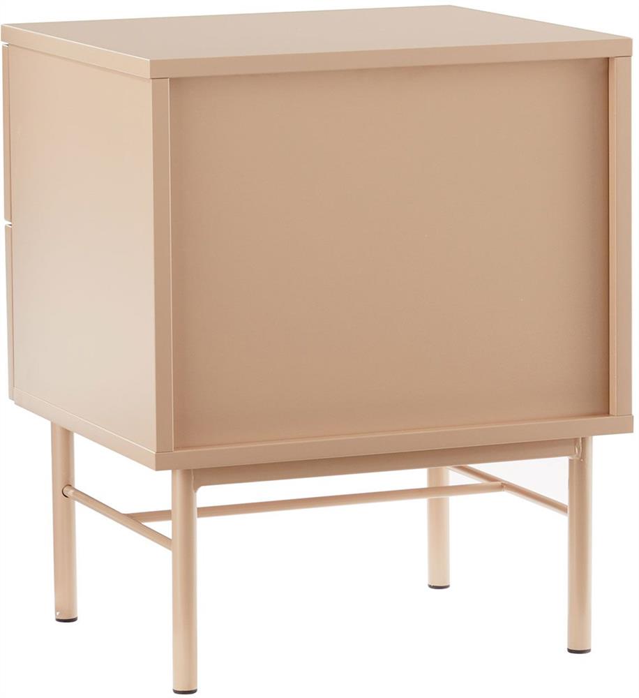 Nightstand Milton | size: Width: 45cm, Height: 55cm, Depth: 40cm | color: Beige | image: 8 | variant: 1000477