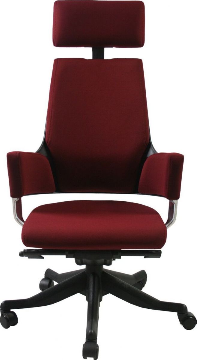 Office Chair Aberdyfi | size: Width: 60cm, Height: 116-128.5cm, Depth: 47cm | color: Red | image: 1 | variant: 1001158