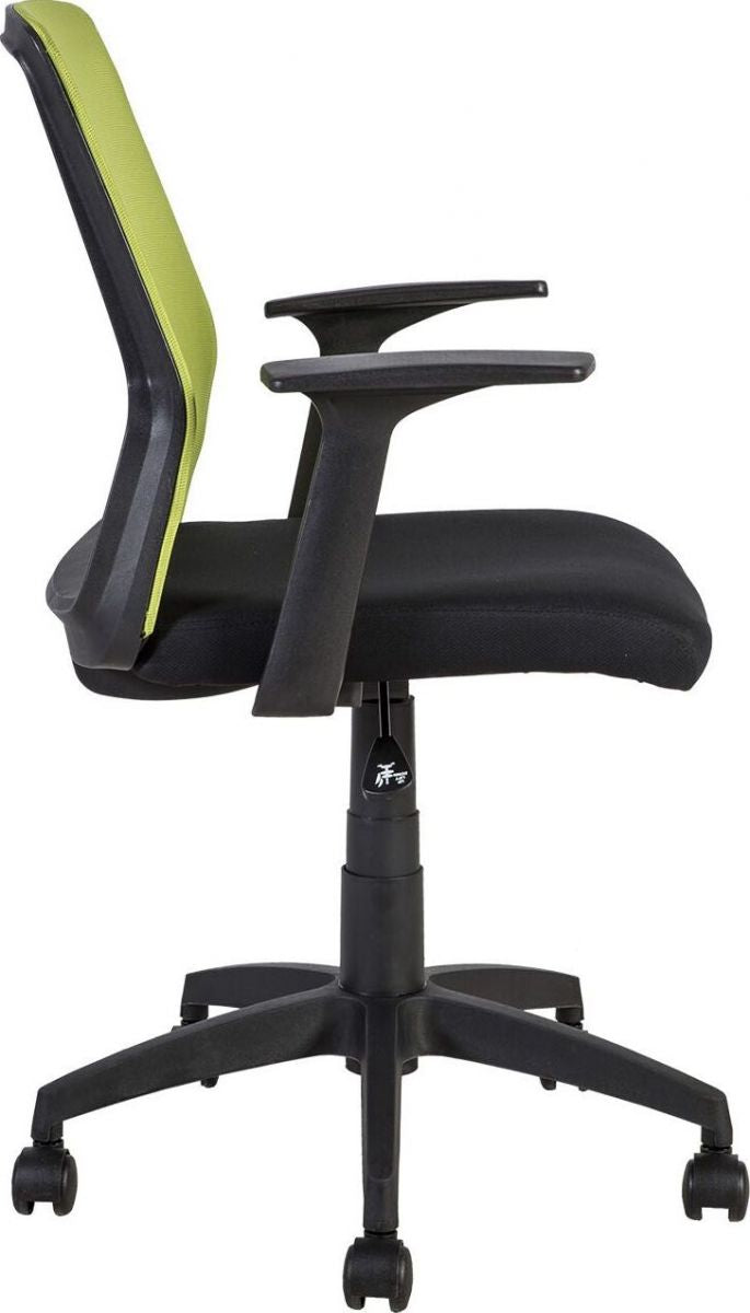 Office Chair Brecon | size: Width: 60cm, Height: 87.5-95cm, Depth: 55cm | color: Green | image: 2 | variant: 1001114