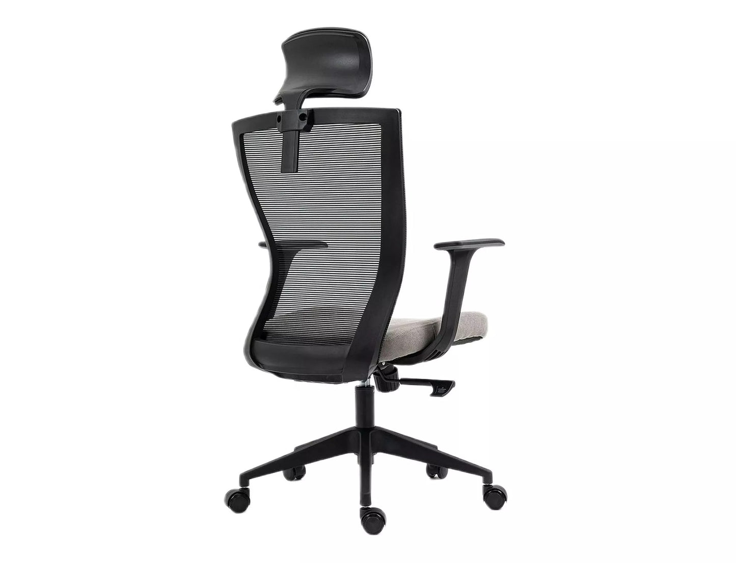 Office Chair Crewe | size: Width: 59cm, Height: 109cm, Depth: 48cm | color: Black/Grey | image: 1 | variant: 1004204