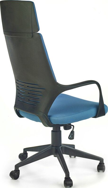 Office Chair East Haverhill | size: Width: 64cm, Height: 125cm, Depth: 61cm | color: Blue | image: 2 | variant: 1007024
