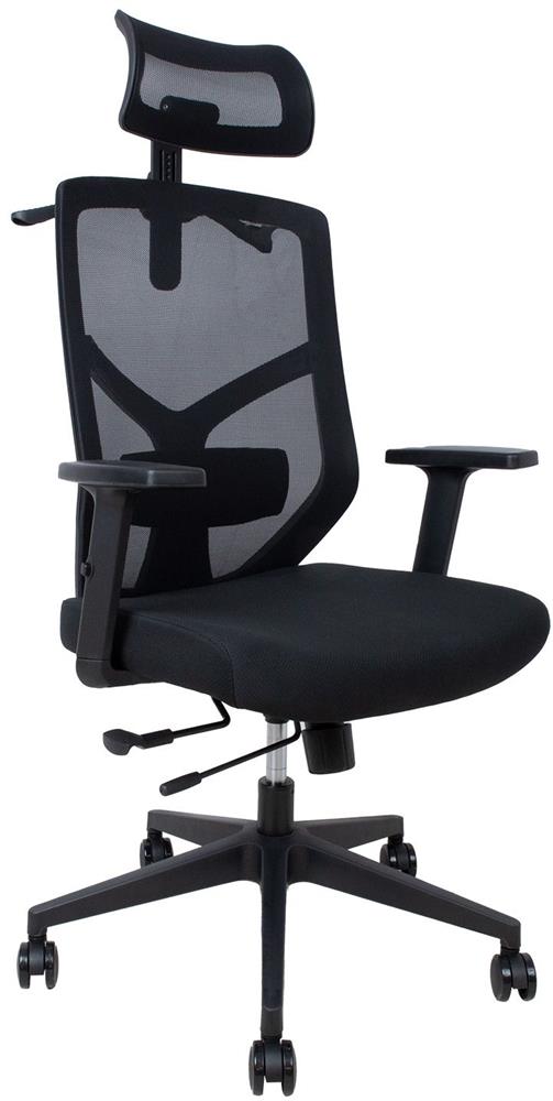 Office Chair East Ljubljana | size: Width: 64cm, Height: 128cm, Depth: 70cm | color: Black | image: 1 | variant: 1006022