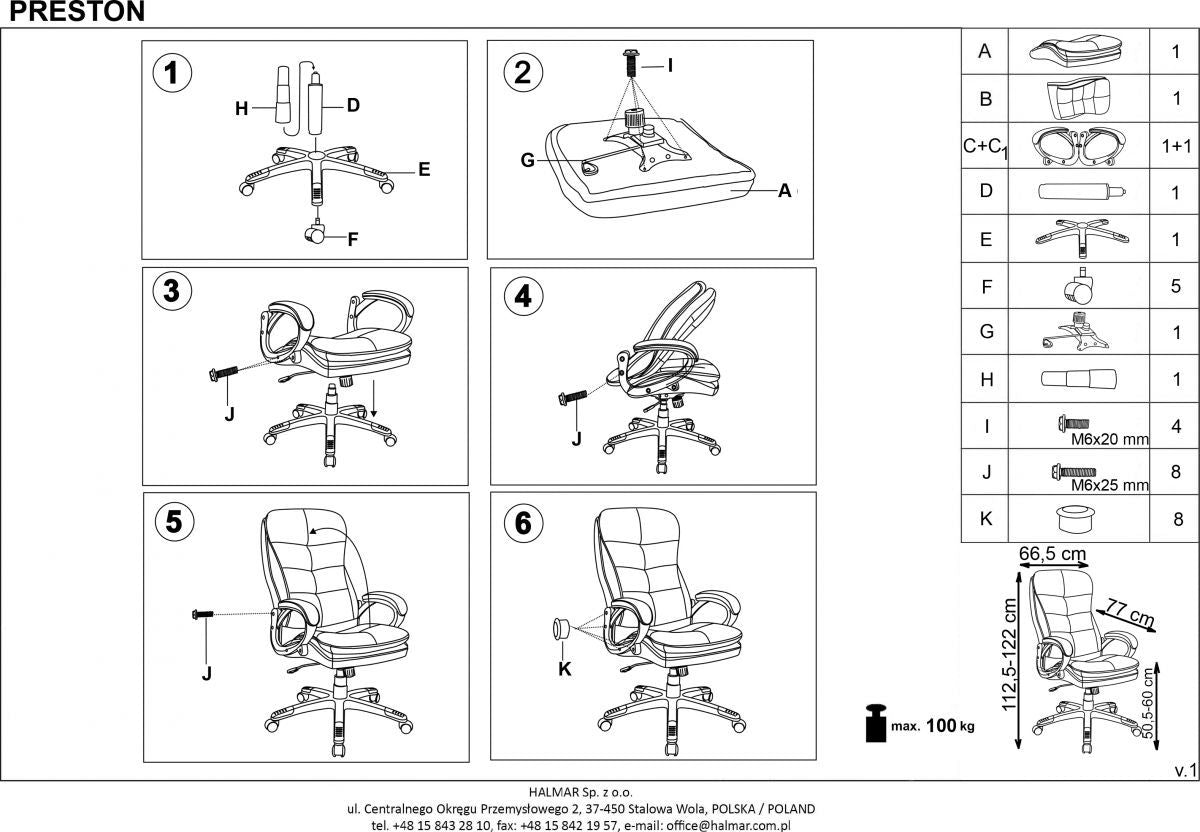 Office Chair East Newport | size: Width: 66cm, Height: 124cm, Depth: 72cm | color: Black | image: 6 | variant: 1007196