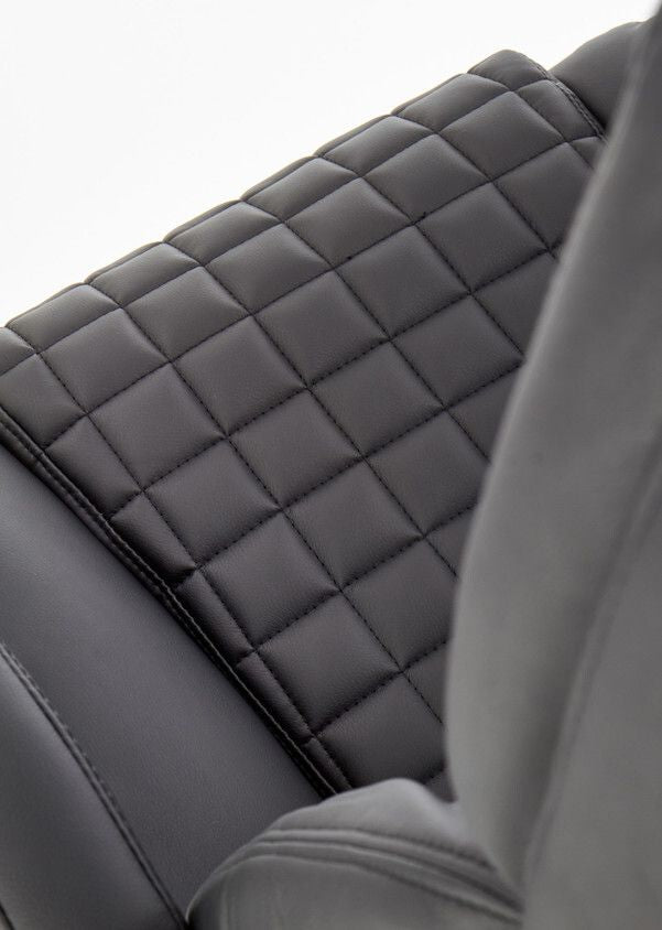 Office Chair East Redcar | size: Width: 76cm, Height: 124cm, Depth: 67cm | color: Black | image: 3 | variant: 1007040