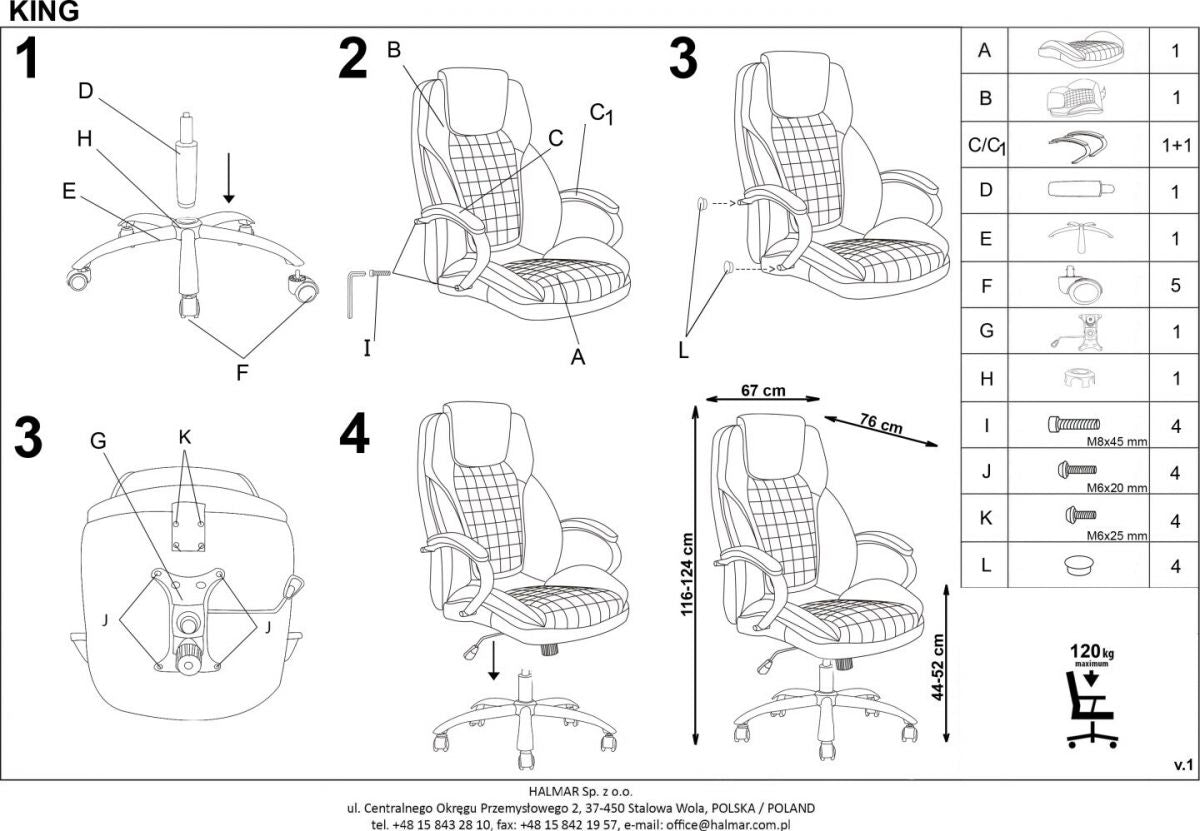 Office Chair East Redcar | size: Width: 76cm, Height: 124cm, Depth: 67cm | color: Black | image: 8 | variant: 1007040