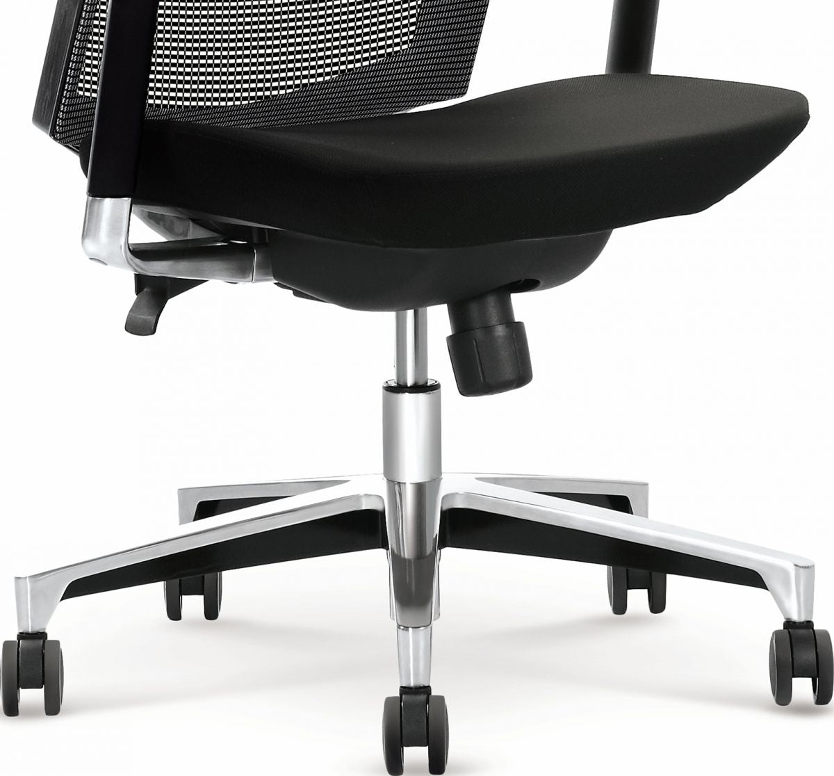 Office Chair East St Austell | size: Width: 64cm, Height: 130cm, Depth: 63cm | color: Gray | image: 2 | variant: 1007045