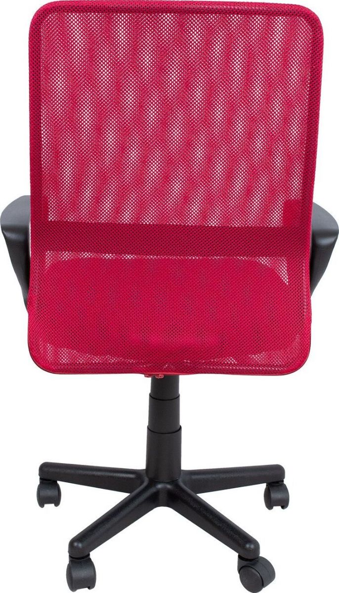 Office Chair Llandovery | size: Width: 59cm, Height: 98.5cm, Depth: 56cm | color: Red | image: 4 | variant: 1001128
