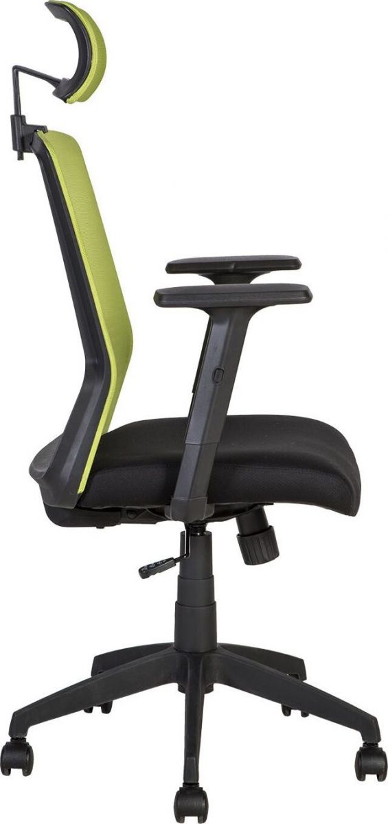 Office Chair New Quay | size: Width: 62cm, Height: 107-114.5cm, Depth: 53cm | color: Green | image: 2 | variant: 1001133