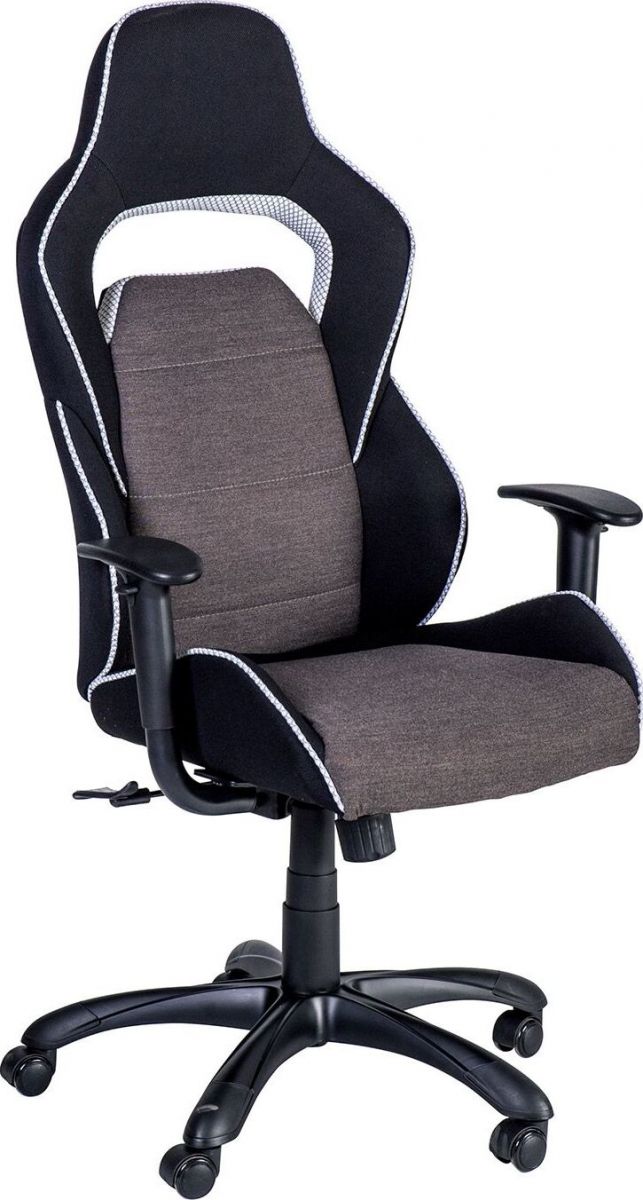 Office Chair Newcastle Emlyn | size: Width: 69cm, Height: 130cm, Depth: 68cm | color: White/Grey | image: 1 | variant: 1001281