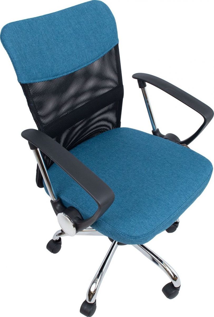 Office Chair Tywyn | size: Width: 57cm, Height: 103cm, Depth: 57cm | color: Blue | image: 5 | variant: 1001150